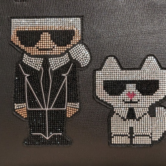 Karl Lagerfeld Paris shoulder bag with logo - Picture 6 of 6